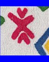 ALFOMBRA ÉTNICO ALGODÓN INFANTIL 175 X 90 CM