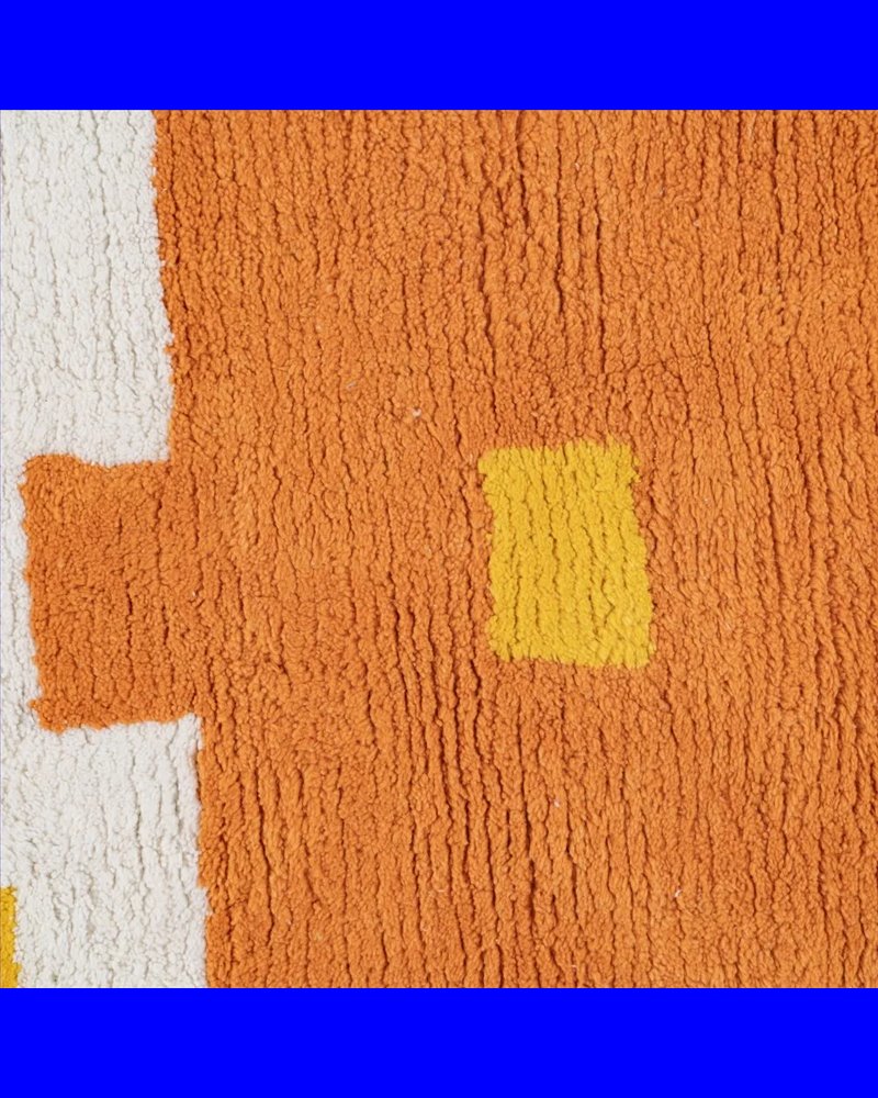ALFOMBRA AZTECA ALGODÓN INFANTIL 160 X 120 CM