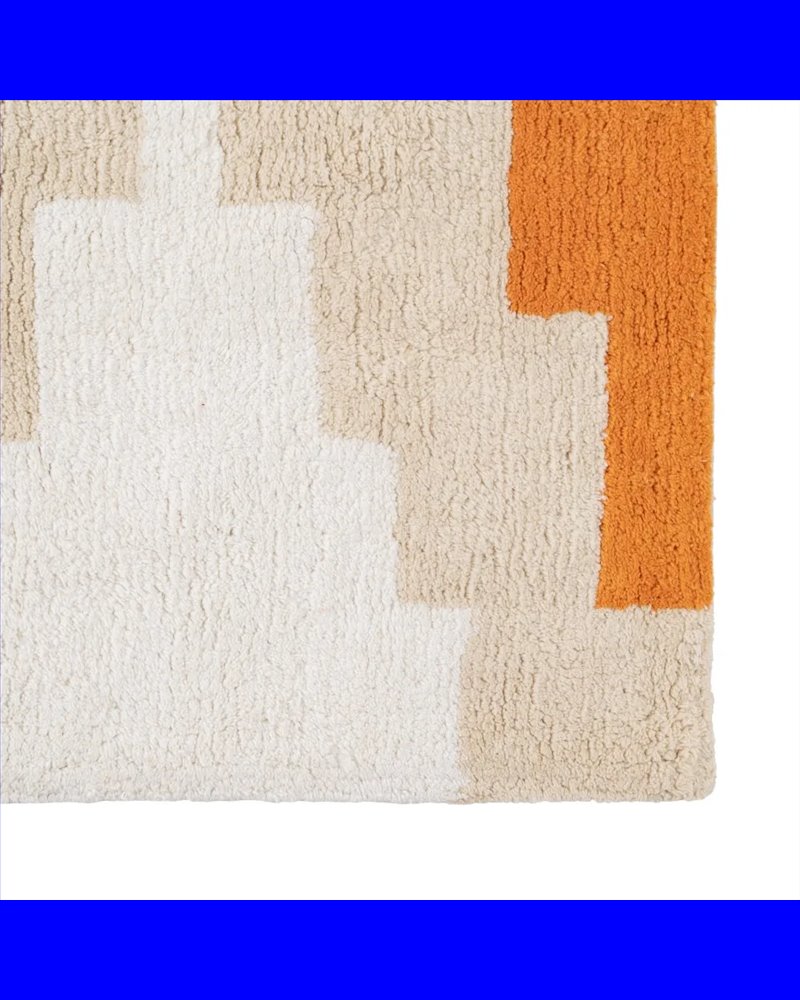 ALFOMBRA AZTECA ALGODÓN INFANTIL 175 X 90 CM