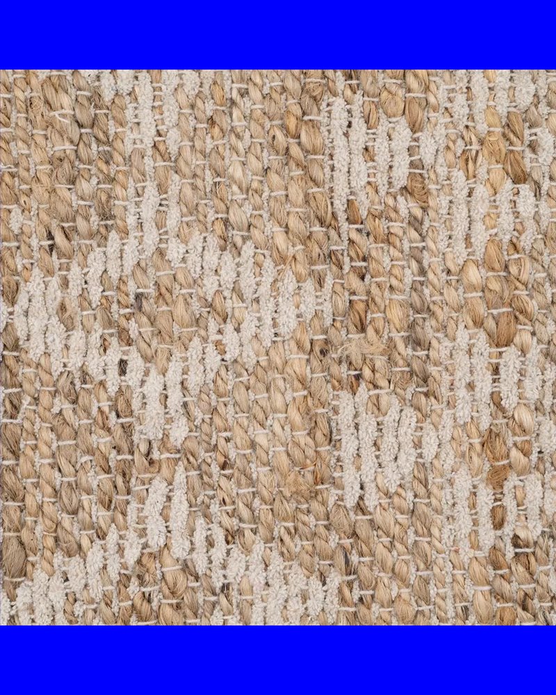 ALFOMBRA NATURAL-BLANCO YUTE DECORACIÓN 200 X 290 CM