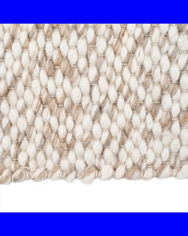 ALFOMBRA CREMA TEJIDO DECORACIÓN 160 X 230 CM