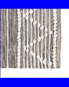 ALFOMBRA GRIS-BLANCO POLIESTER-ALGODÓN 80 X 150 CM