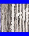 ALFOMBRA GRIS-BLANCO POLIESTER-ALGODÓN 120 X 180 CM