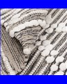 ALFOMBRA GRIS-BLANCO POLIESTER-ALGODÓN 160 X 230 CM