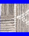 ALFOMBRA GRIS-BLANCO POLIESTER-ALGODÓN 160 X 230 CM