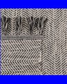 ALFOMBRA GRIS POLIESTER-ALGODÓN 80 X 150 CM