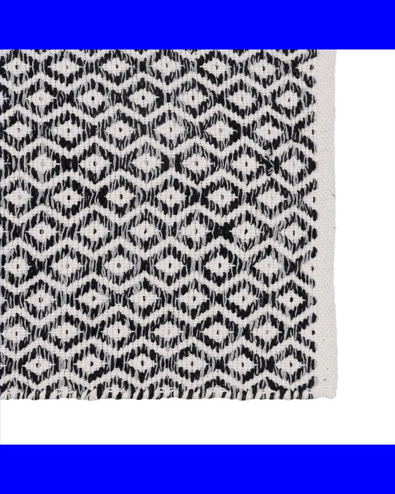 ALFOMBRA GRIS POLIESTER-ALGODÓN 160 X 230 CM
