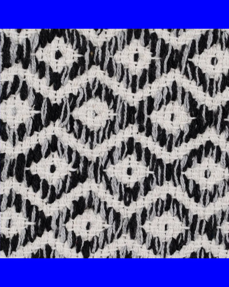 ALFOMBRA GRIS POLIESTER-ALGODÓN 160 X 230 CM