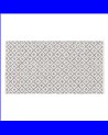 ALFOMBRA GRIS-BLANCO POLIESTER-ALGODÓN 80 X 150 CM