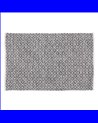 ALFOMBRA GRIS-BLANCO POLIESTER-ALGODÓN 120 X 180 CM