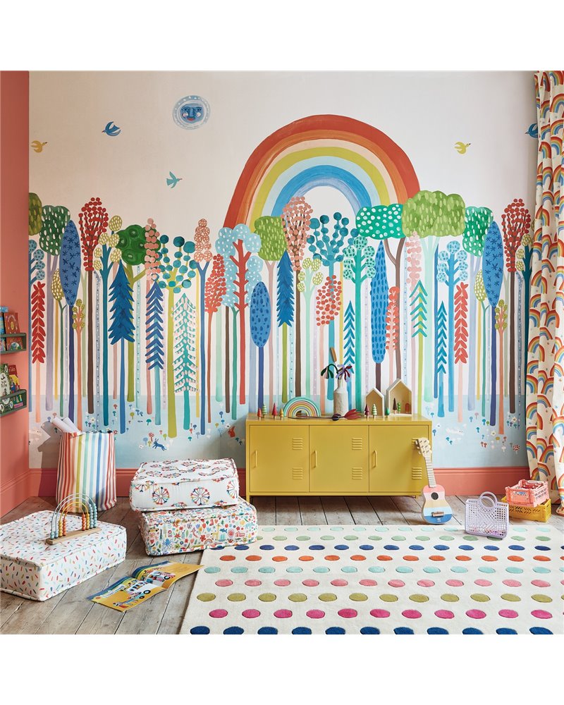 Rainbow Forest Wall Mural W65201