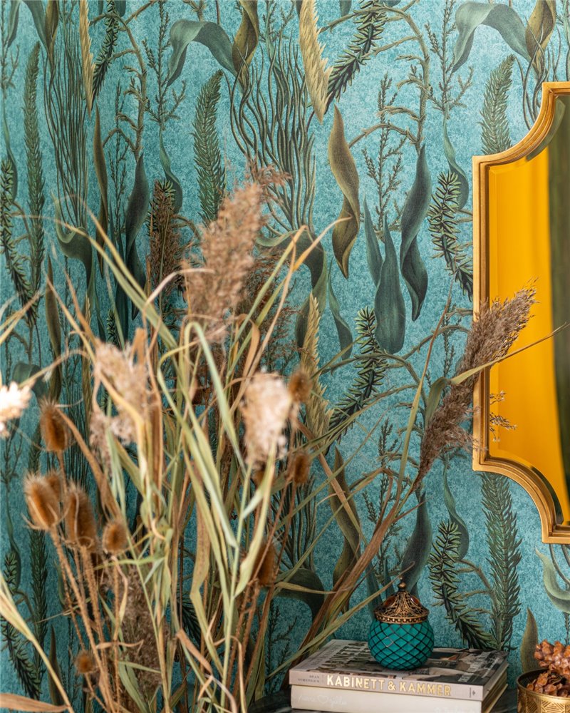 Aquatic plants Aquamarine Turquoise WP20716