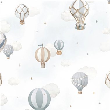 H0802 Selene Montgolfieres Bleues