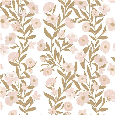 H0778 Guirlandes de Fleurs Beige