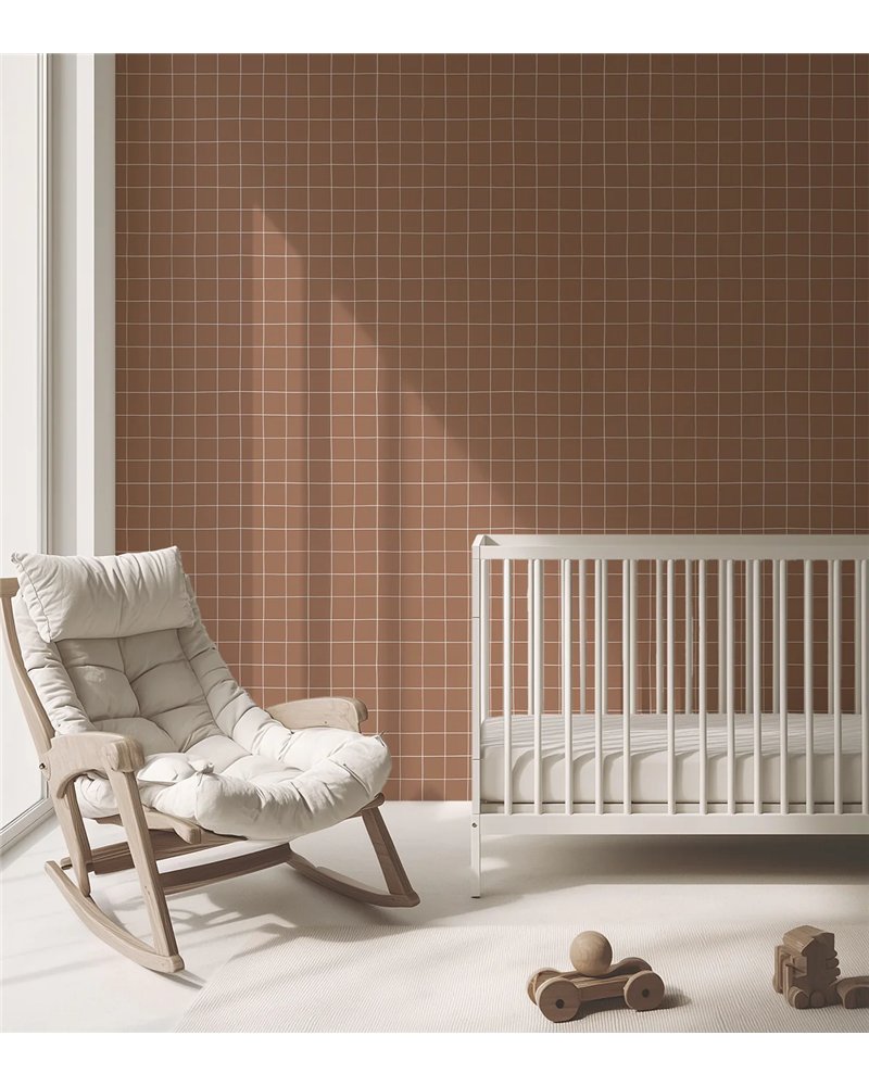 H0792 Minima Quadrillage Terre De Sienne