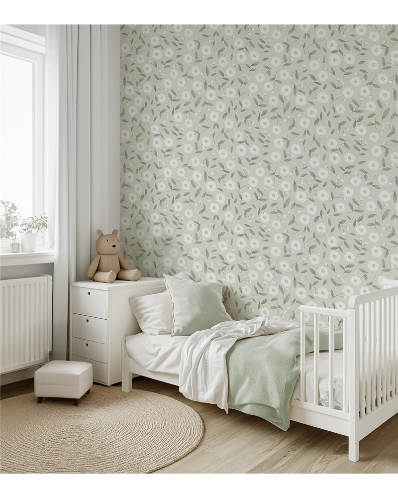 H0787 Eden Eclat Et Boutons De Rose Blanche