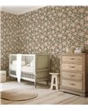 H0780 Eleonore Behang Flowers Dark Green