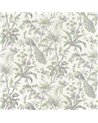 Peacock Toile Green and Plum AF57829