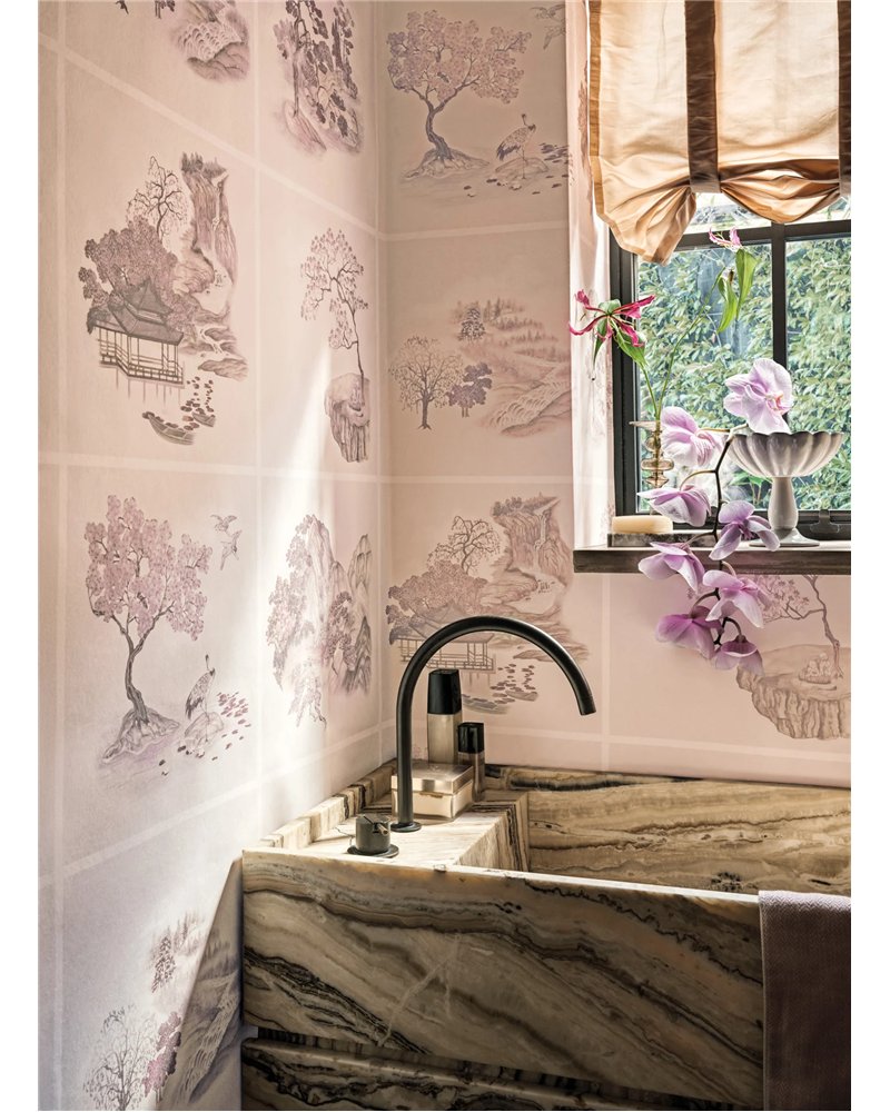 Tile Toile Pink 126-10035