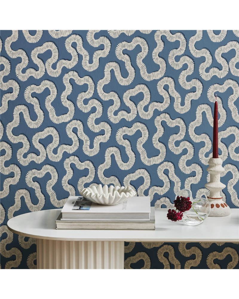 Kezia Wallcovering Boathouse Blue W478-04