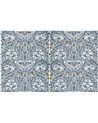 African Marigold Blue Bespoke Mural 125400