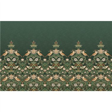 Strawberry Thief Green Bespoke Mural 125310