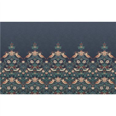 Strawberry Thief Navy Bespoke Mural 125292