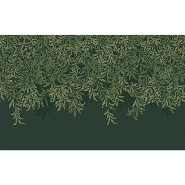 Willow Bough Deep Green Bespoke Mural 125391