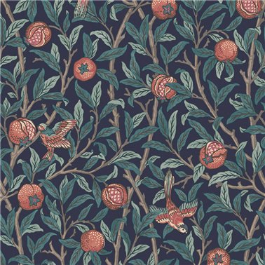 Bird & Pomegranate Navy Blue 124259