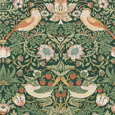 Strawberry Thief Rich Green 124234