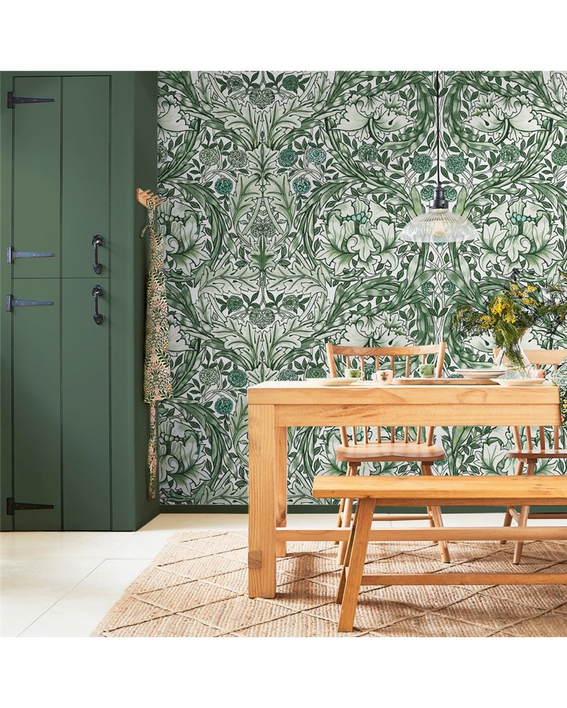 African Marigold Green Bespoke Mural 125418