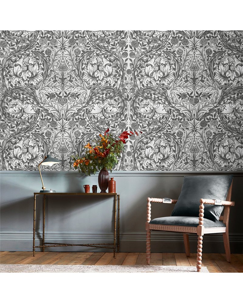African Marigold Grey Bespoke Mural 125427