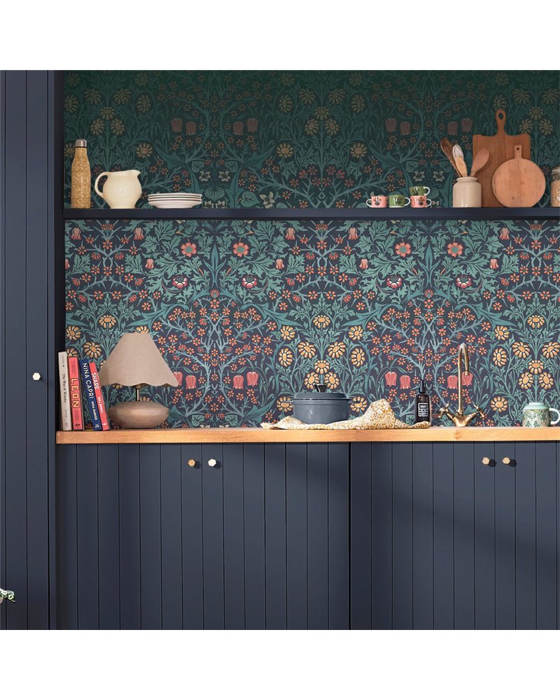 Blackthorn Navy Bespoke Mural 125328
