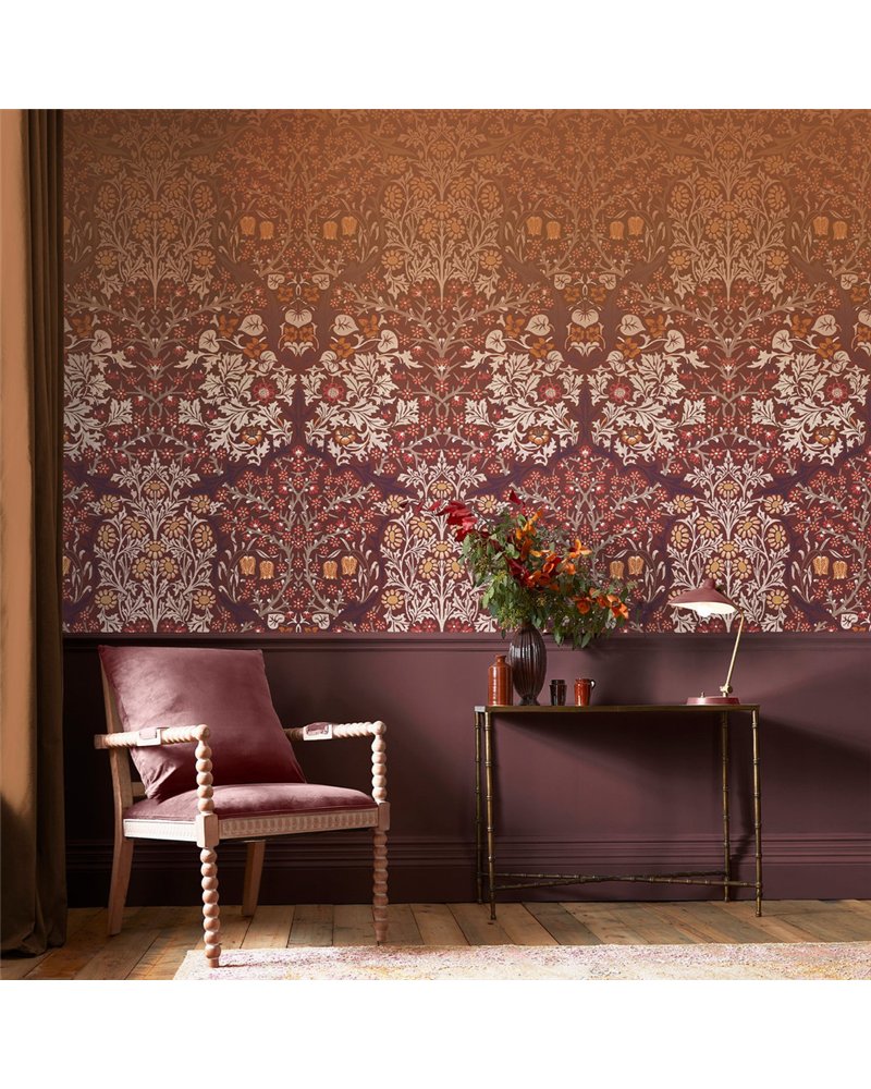Blackthorn Red Bespoke Mural 125346