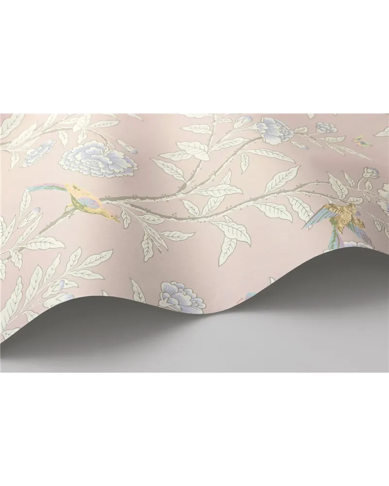 Roseberry With Birds Shell Pink 127-4020