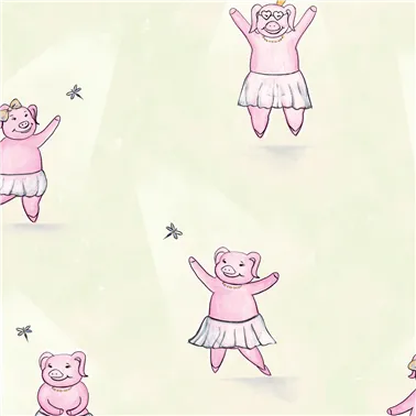 Happy Piggy Soft Green 27570