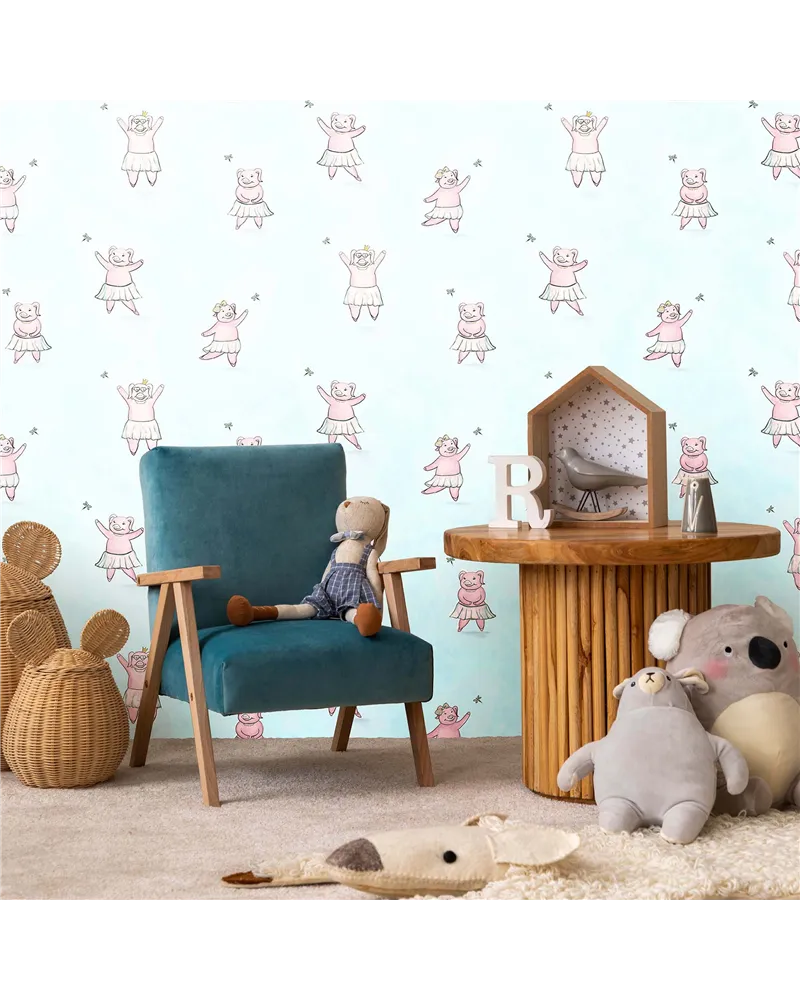 Happy Piggy Soft Blue 27569