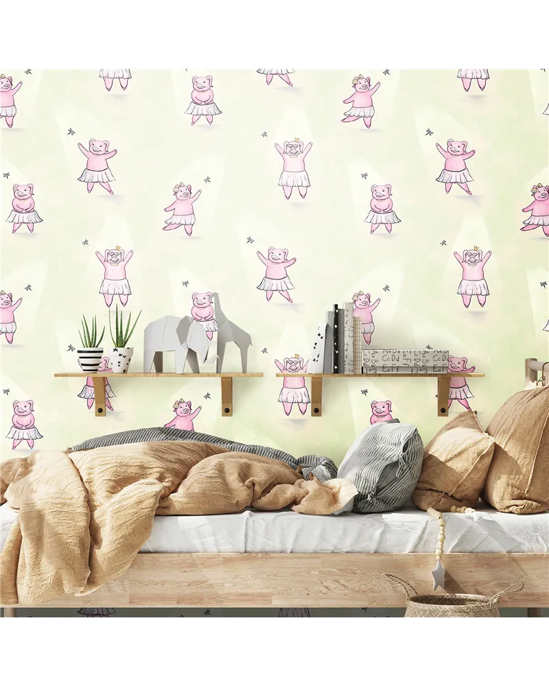 Happy Piggy Soft Green 27570