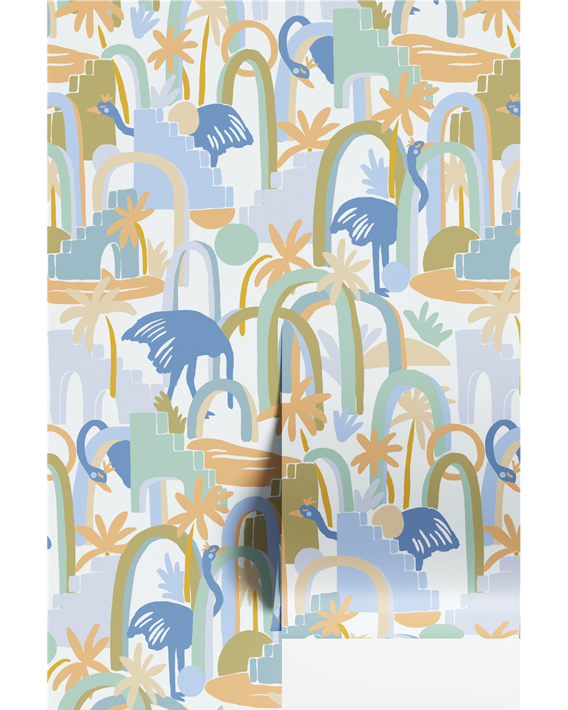 Autruches City Pastel