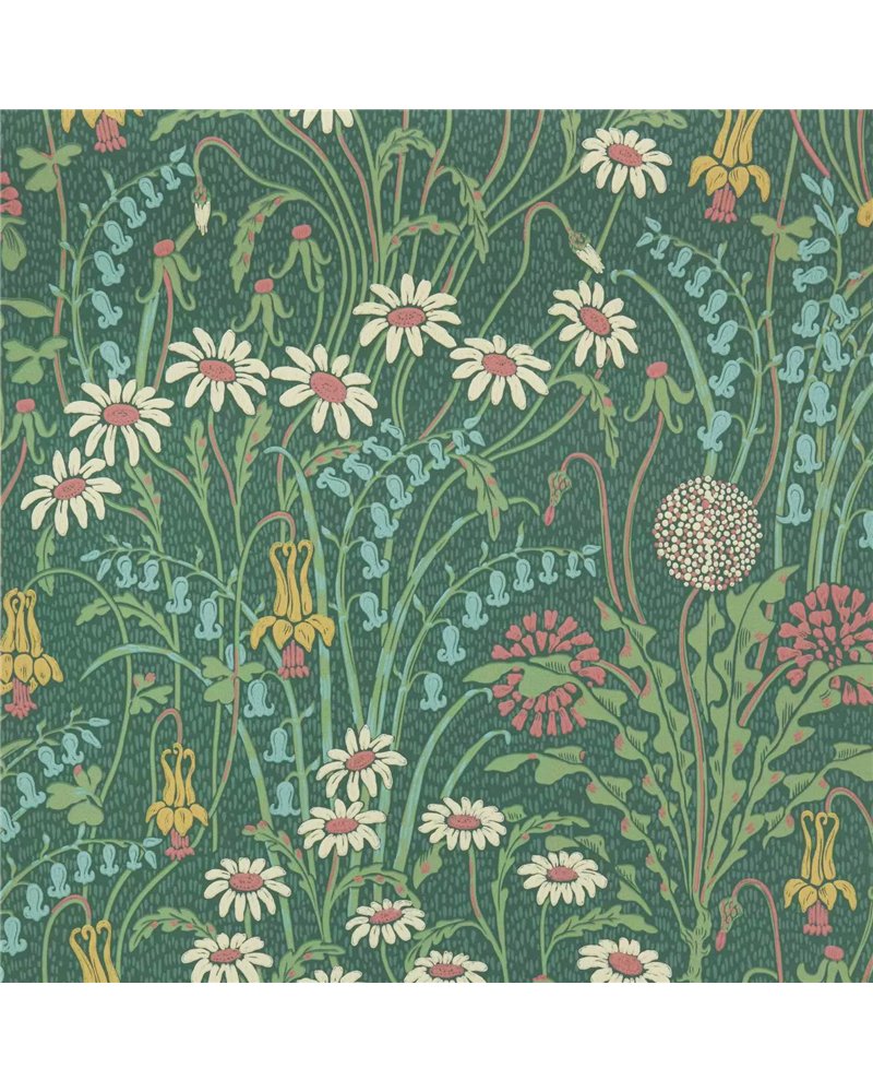 Flower Meadow Forest Green 2412-178-02 Flower Meadow Forest Green 2412-178-02