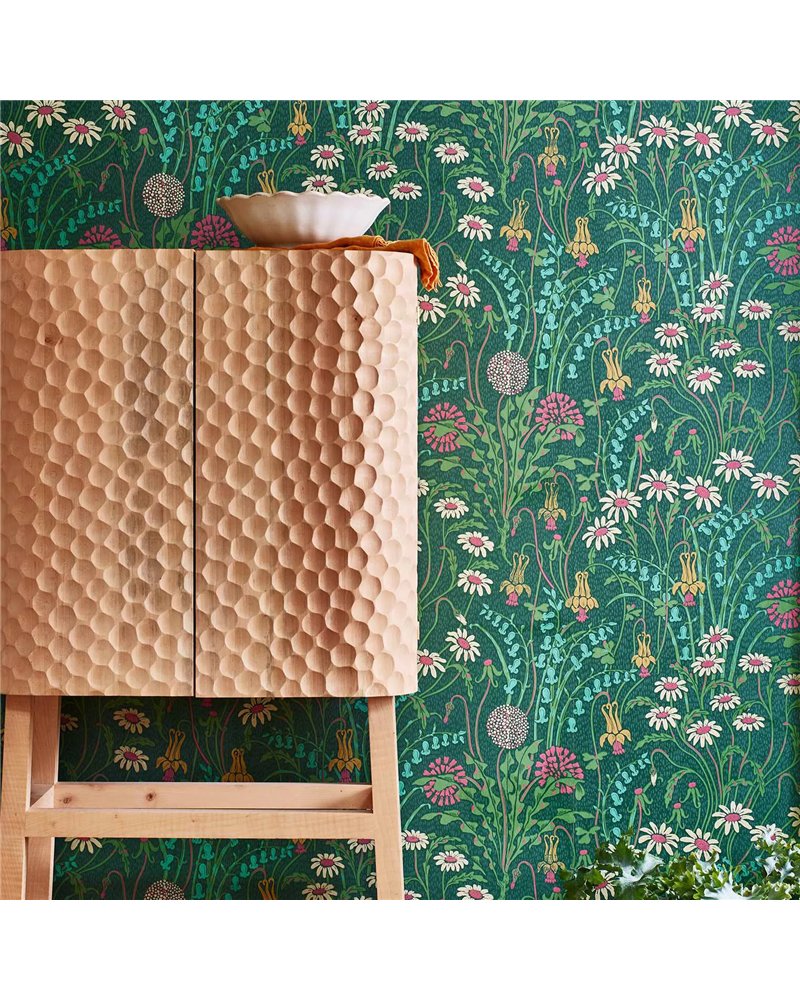 Flower Meadow Forest Green 2412-178-02