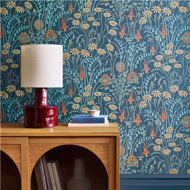 Flower Meadow Prussian Blue...