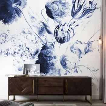 Colección Royal Blue Flowers - Murales Kek Amsterdam